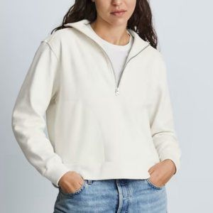 Everlane Tracke Half-Zip in Canvas